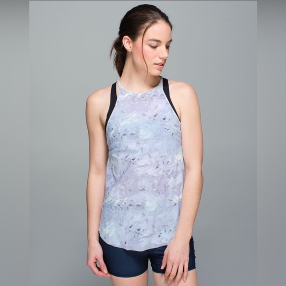 Lululemon Water: Sea-Me Run Singlet Mini Blushed Illusion White Multi Size 6 - Picture 1 of 8